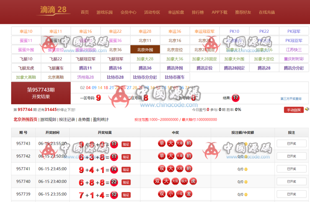 图片[5]-滴滴28源码+带手机wap端+内置开奖+完整数据-SellCode