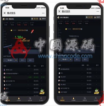 2020最新版本微信H5爆点娱乐火箭逃跑刺激游戏源码/全开源无授权/thinkphp框架-SellCode