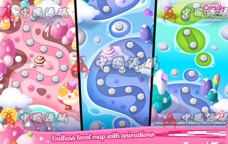 图片[3]-Unity糖果三消除游戏源码Candy Match 3 Kit v1.1.1-SellCode