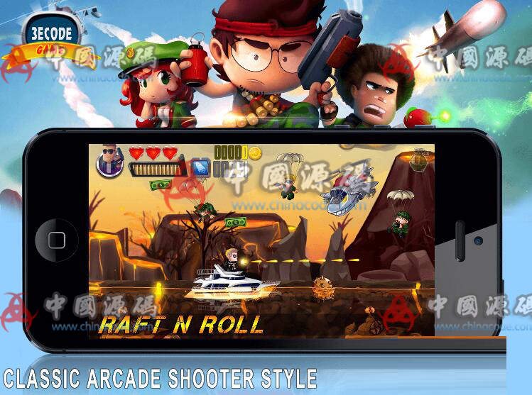横版快艇射击游戏《Raft n Roll》完整源码-SellCode