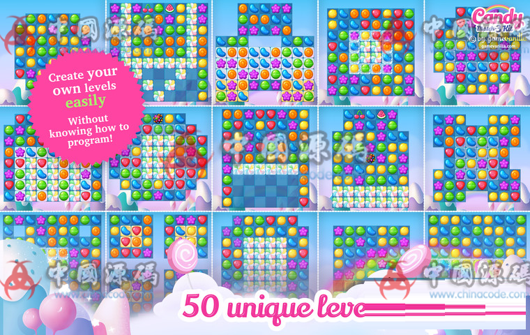 图片[7]-Unity糖果三消除游戏源码Candy Match 3 Kit v1.1.1-SellCode