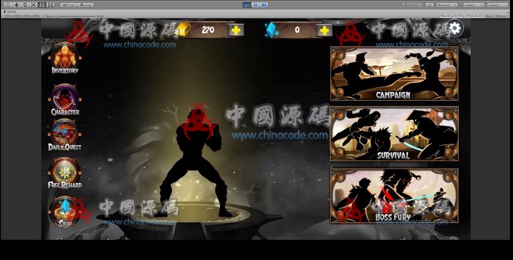 Unity3d游戏《暗影格斗》源码-SellCode