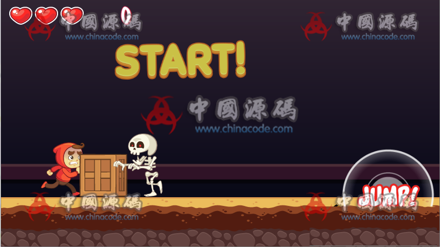图片[3]-横版跑酷游戏SPOOKY PLACES源码-SellCode