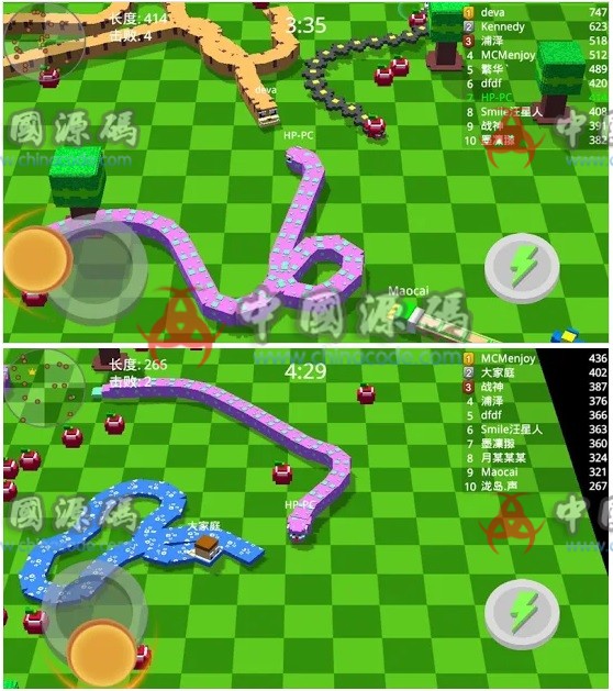 图片[2]-方块蛇争霸战-3D像素贪吃蛇大战-SellCode