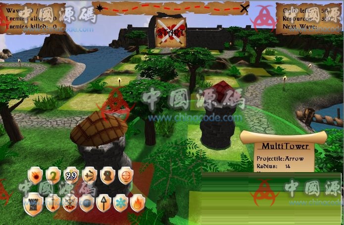 3D塔防游戏源码（unity3d）-SellCode