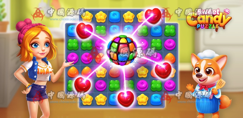 《Sweet Candy Match 3》源码-SellCode