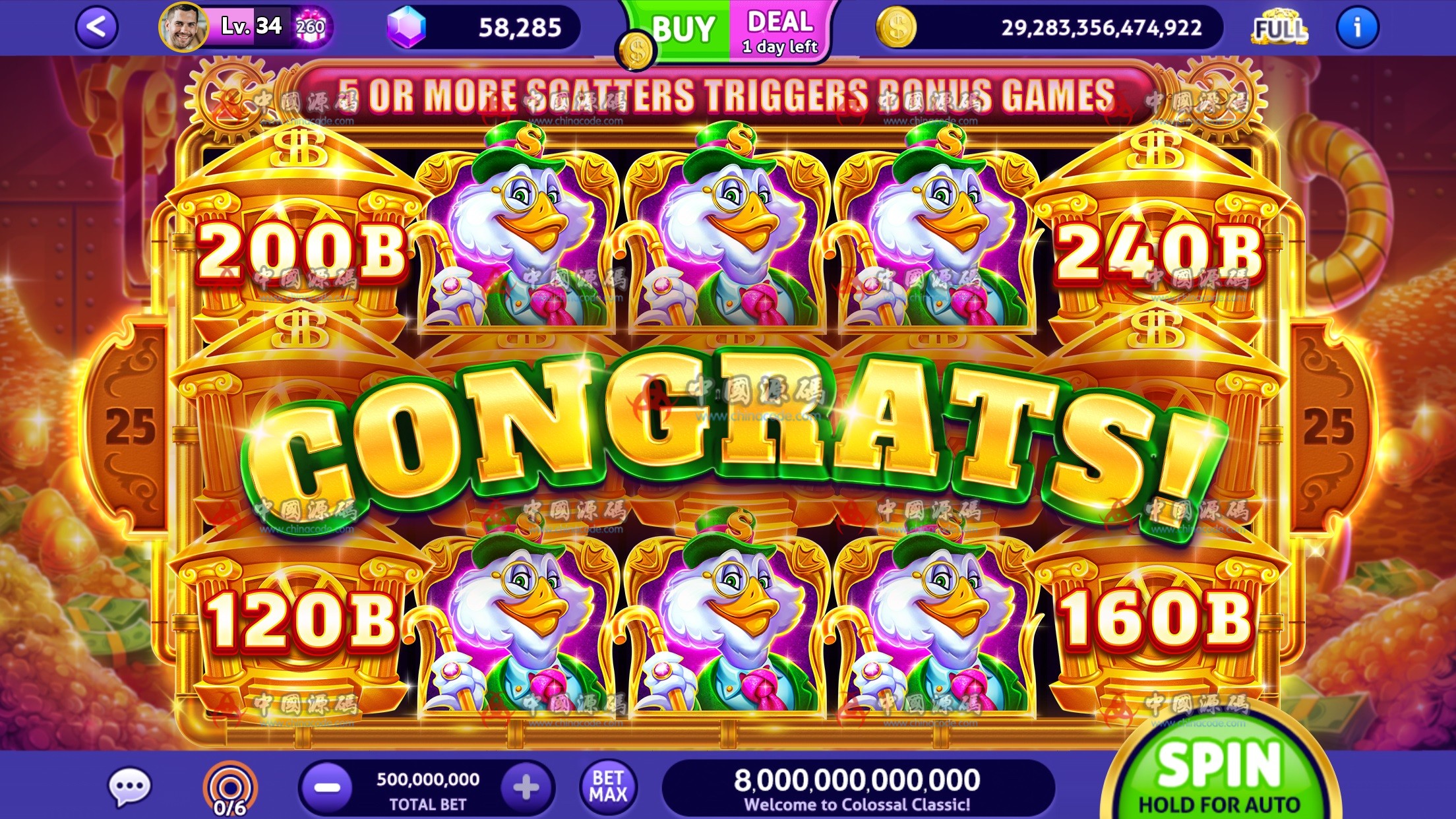 图片[5]-【置顶】英文SLOTS《Club Vegas Slots》源码-SellCode