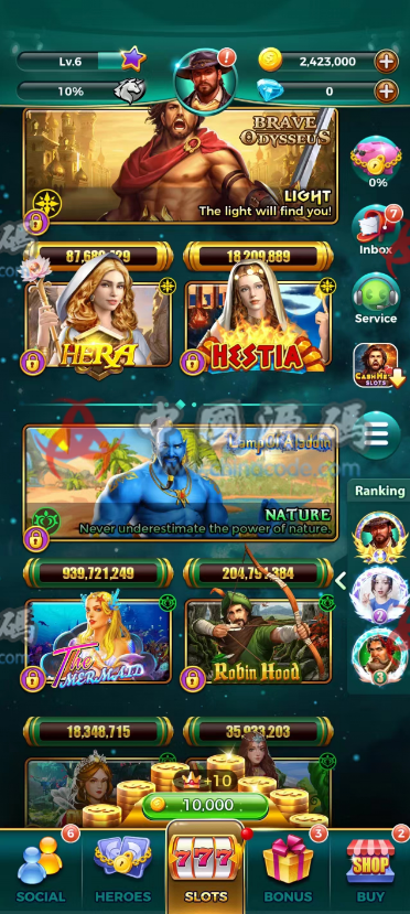 【置顶】竖版英文SLOTS《Cash Hero Slots》源码-SellCode