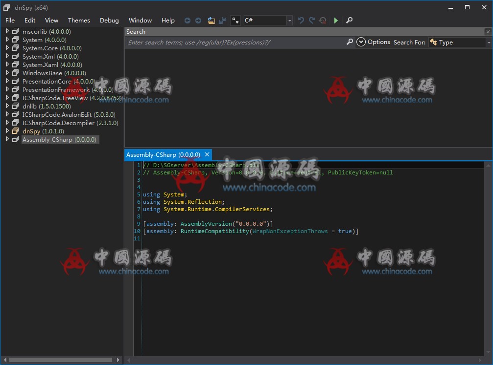 Dnspy反编译工具最新版 v6.0.1-SellCode