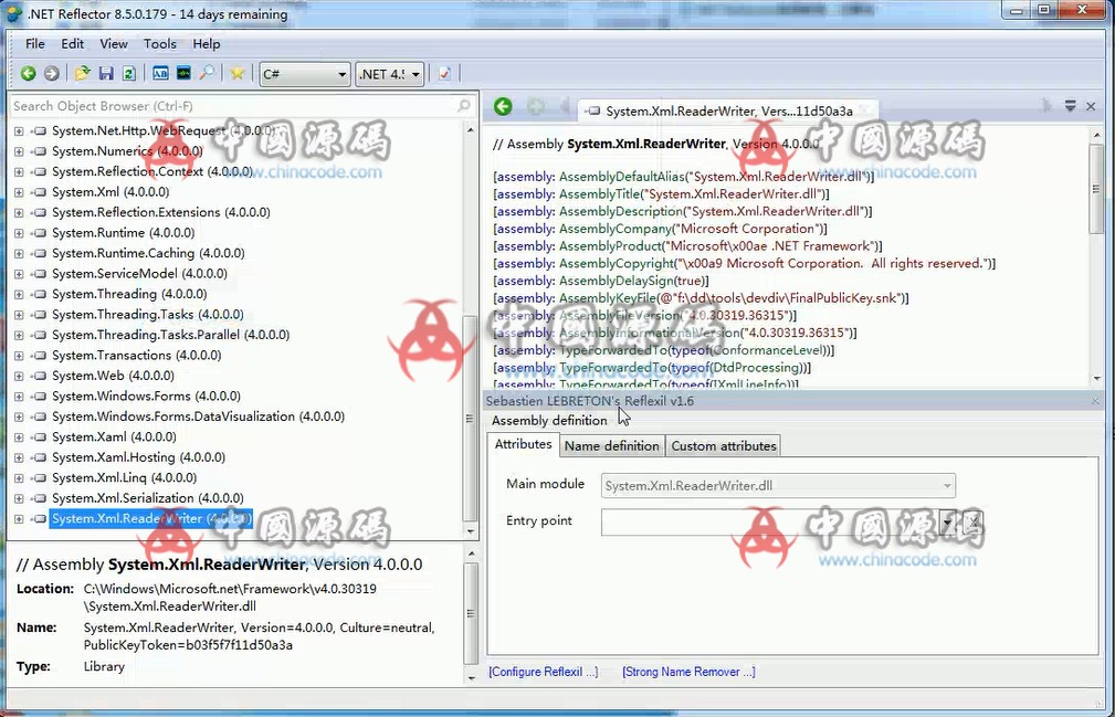 .net反编译工具(reflector 8)v8.5.0.179 绿色注册版-SellCode