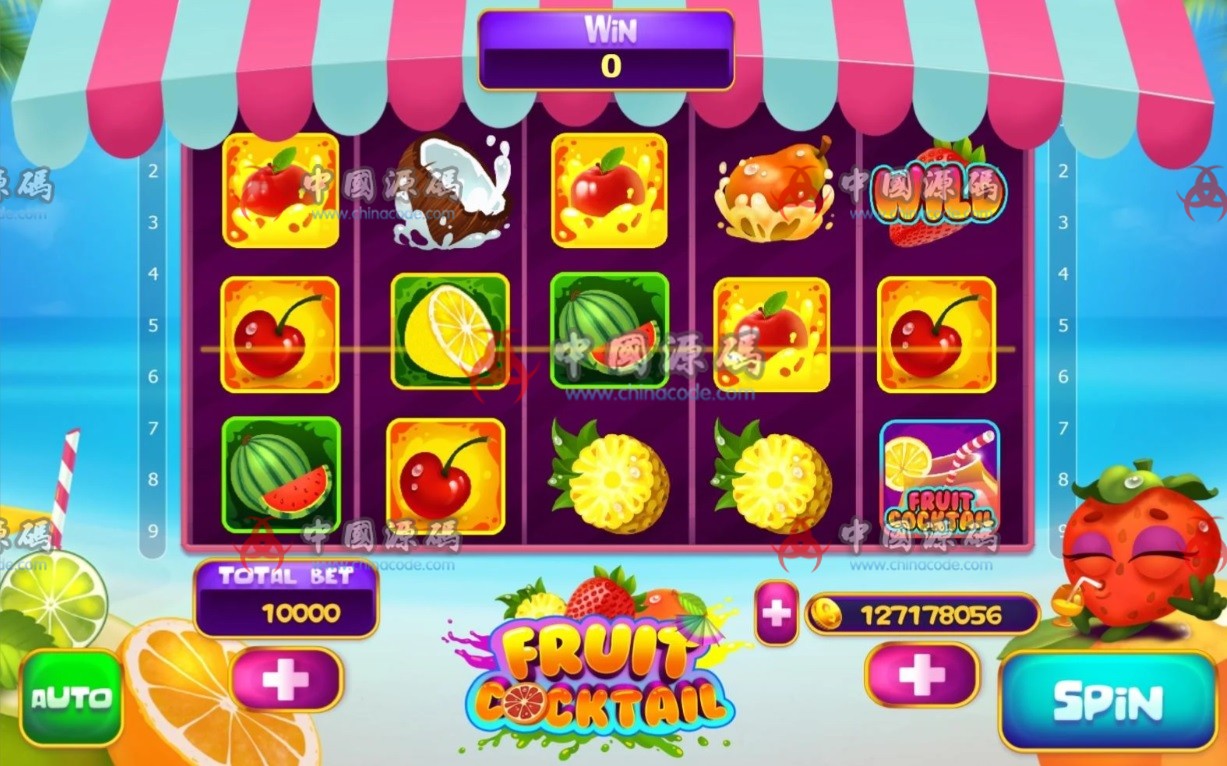 《Fruit Cocktail Slot Game》源码-SellCode