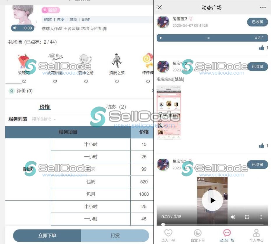 《游戏陪玩语音聊天系统3.0》源码-SellCode