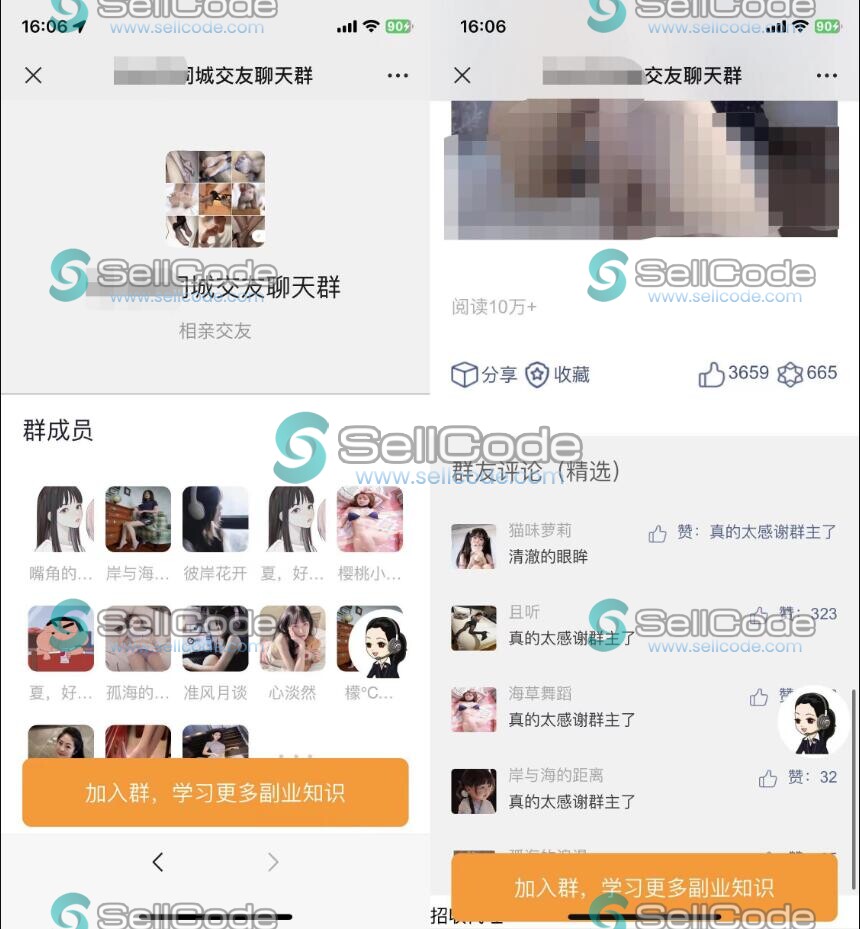 付费进群源码-SellCode