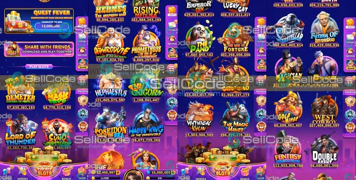 海外二开Slots游戏源码-SellCode