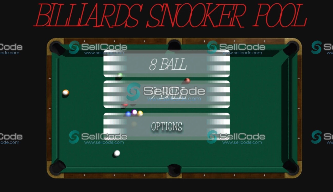 3D桌球《Pool Starter Kit》源码-SellCode