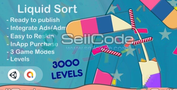 《液体分类谜题 Liquid Sort》3000关 源码-SellCode