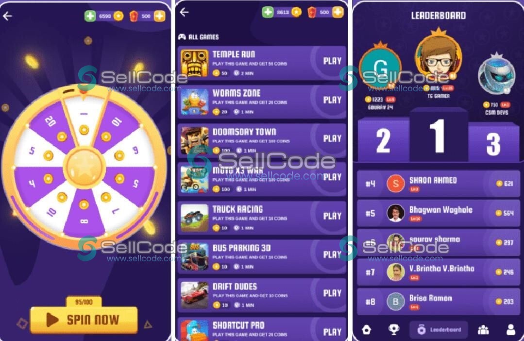 海外游戏赚钱网赚看视频领金币系统源码-SellCode