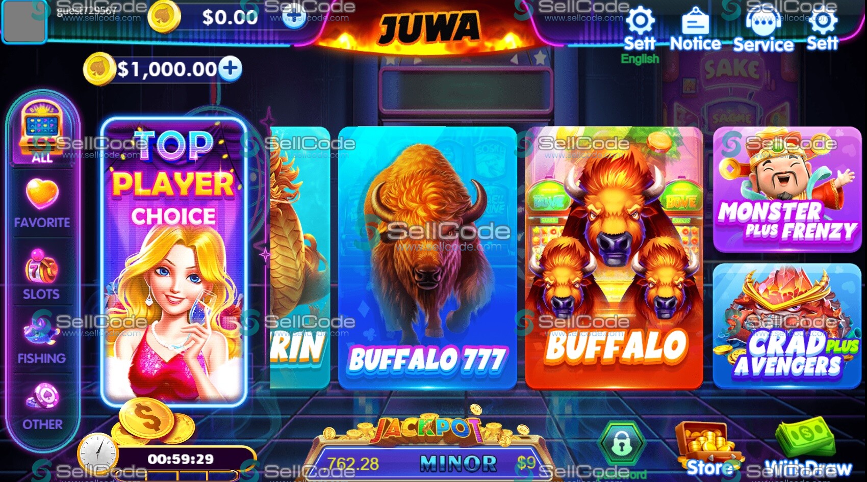 图片[2]-海外英文游戏《JuwaSlots》源码-SellCode