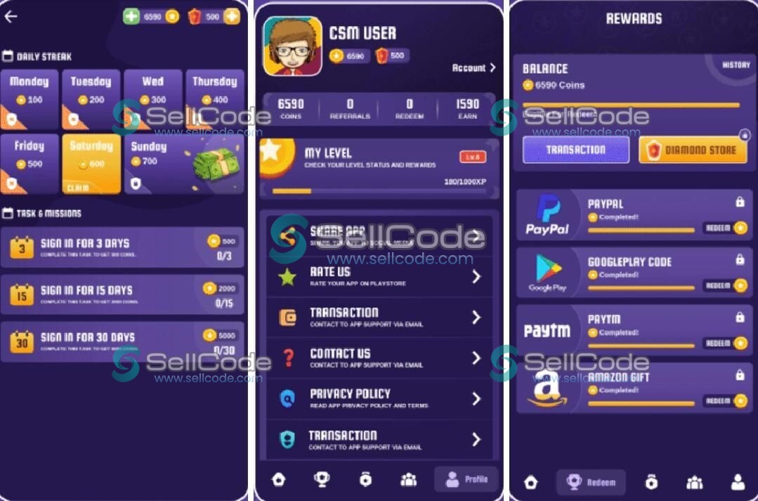 图片[2]-海外游戏赚钱网赚看视频领金币系统源码-SellCode