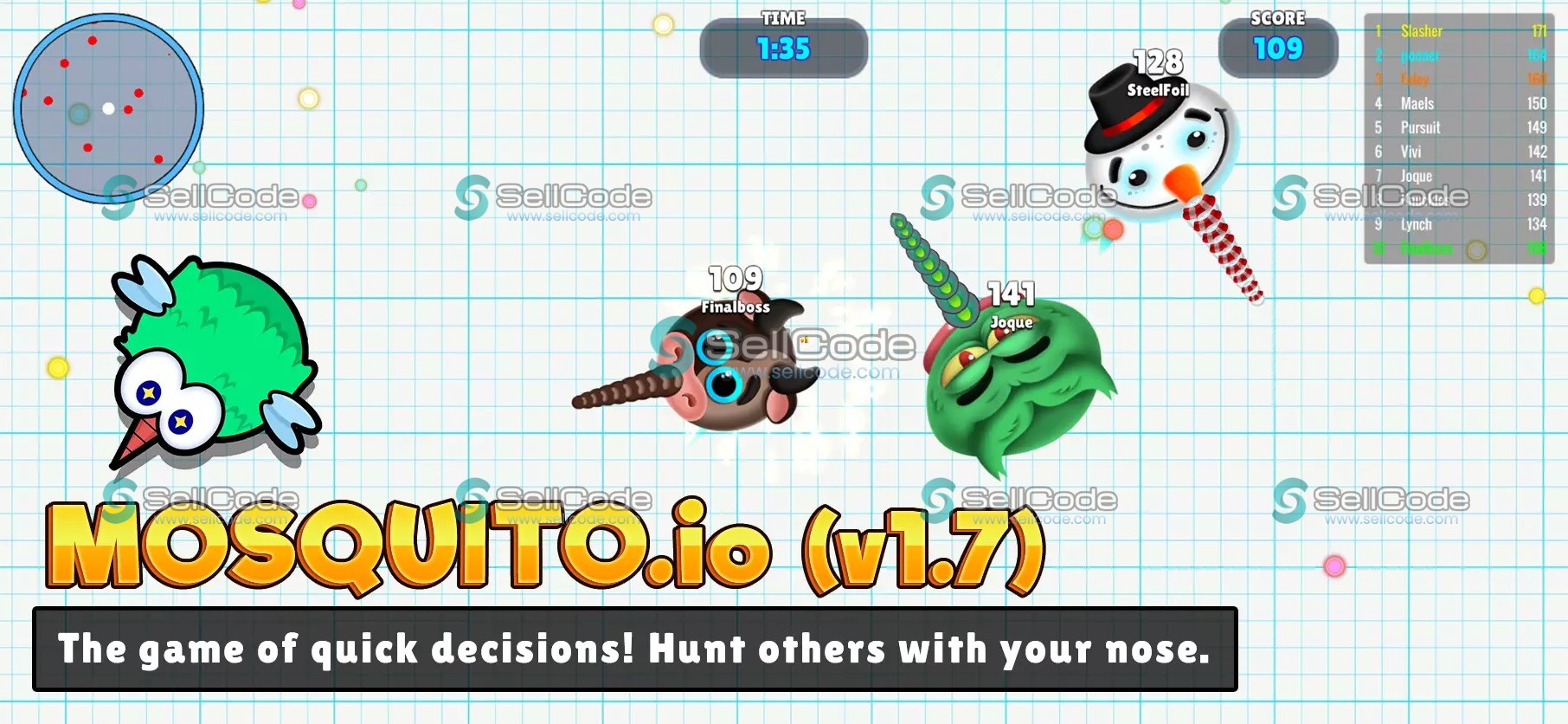 图片[3]-贪吃蛇《Snake Warz IO》源码-SellCode