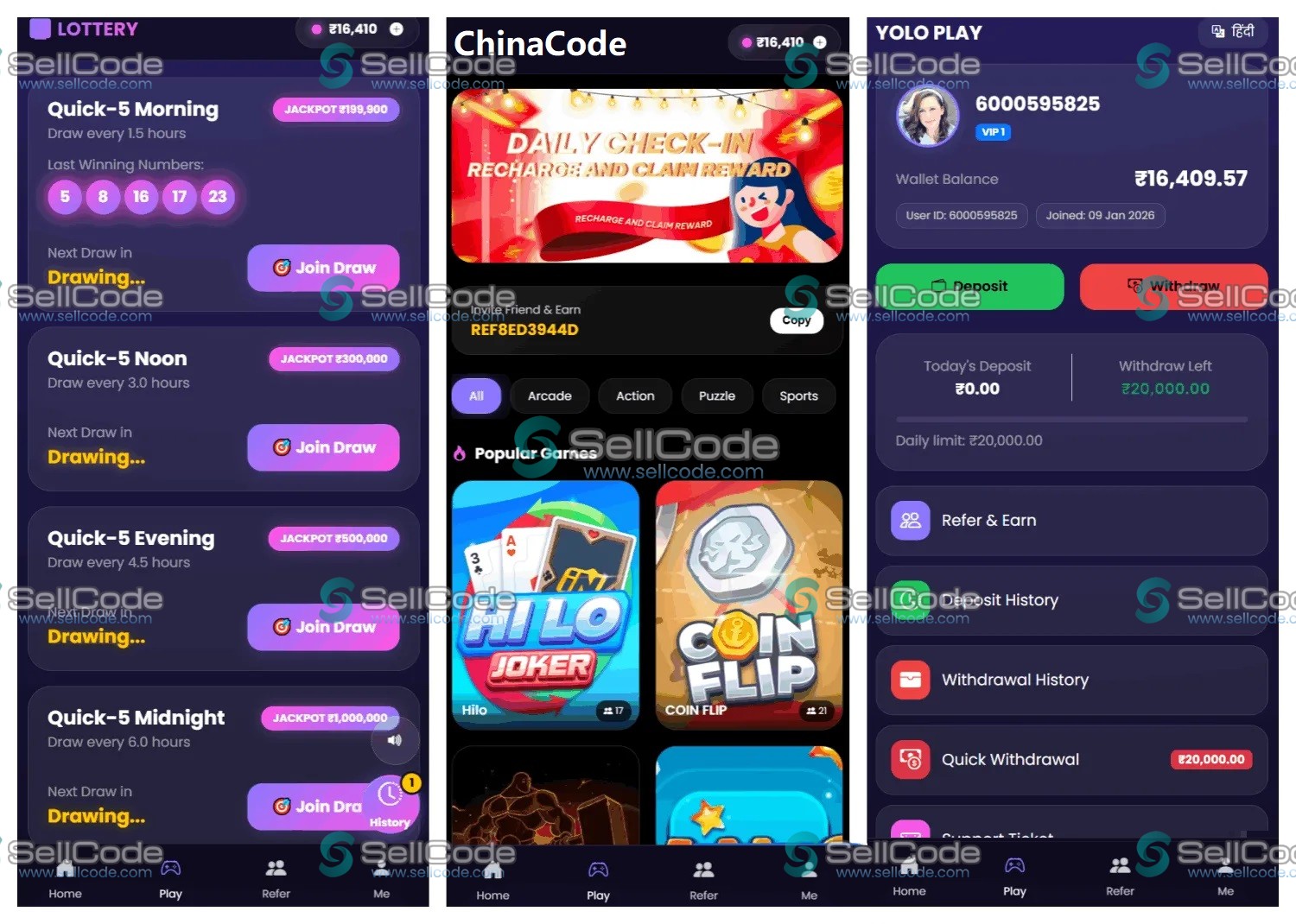印度休闲哈希小游戏源码-SellCode