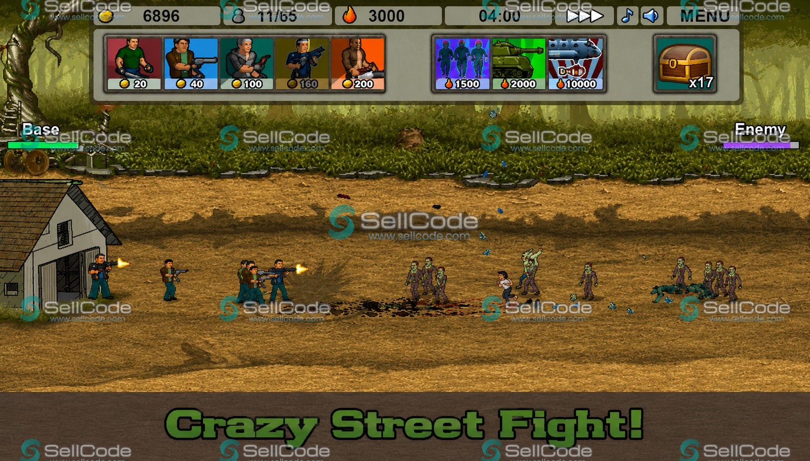 横版塔防《Rush Defense 1.0》源码-SellCode