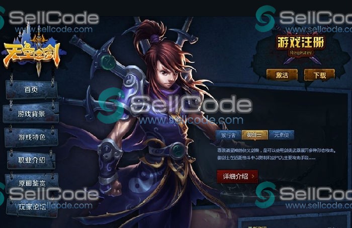 《天空之剑》全套源码 + 文档-SellCode