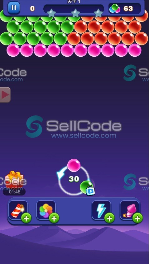 图片[3]-《炫彩泡泡》泡泡龙游戏源码-SellCode